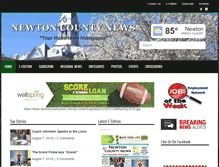 Tablet Screenshot of newtoncountynews.net